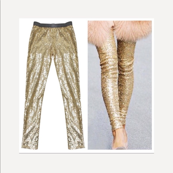 Chic Sequined Leggings - Picture 6 of 8